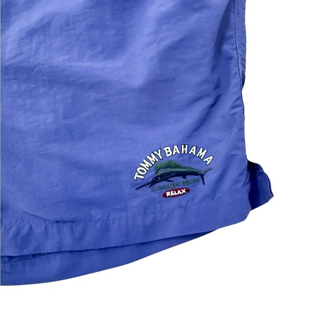 Tommy Bahama Blue Nylon Quick Dry Swim Trunks Men's XL